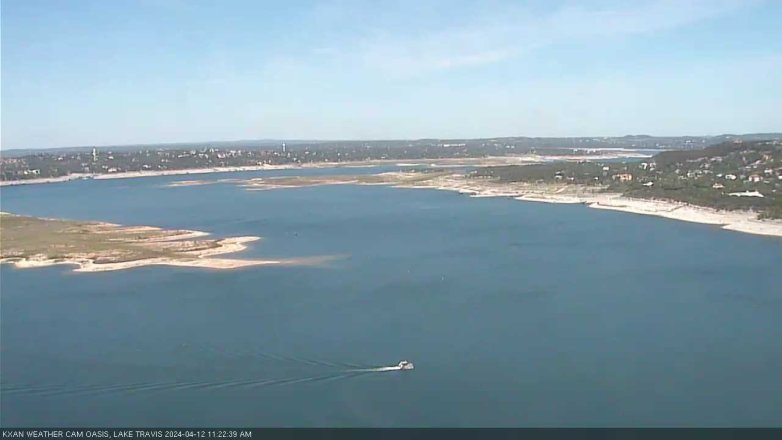 Lake Travis webcam, April 12, 2024 11:25 AM CT
