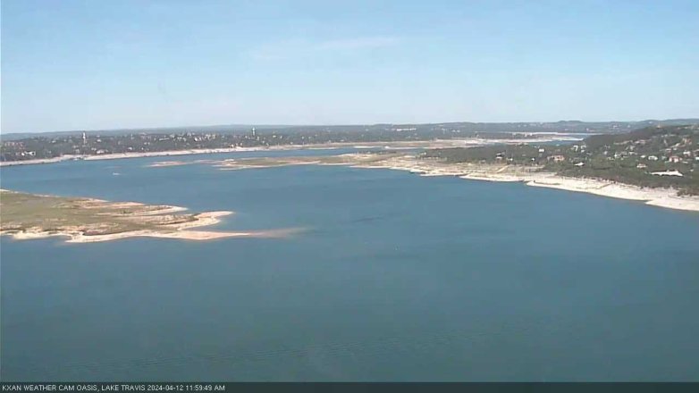 Lake Travis webcam, April 12, 2024 12:00 PM CT