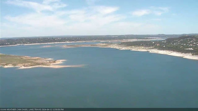Lake Travis webcam, April 12, 2024 1:00 PM CT