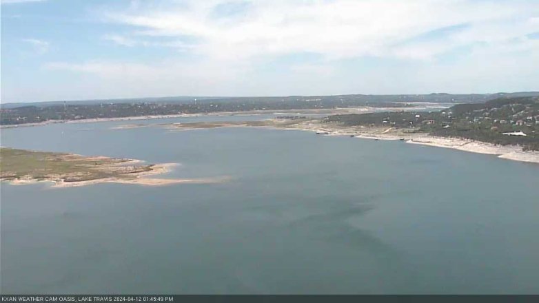 Lake Travis webcam, April 12, 2024 1:45 PM CT