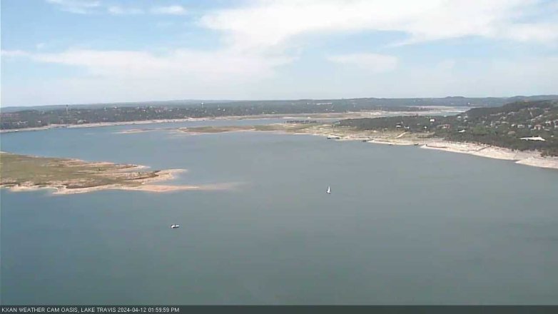 Lake Travis webcam, April 12, 2024 2:00 PM CT