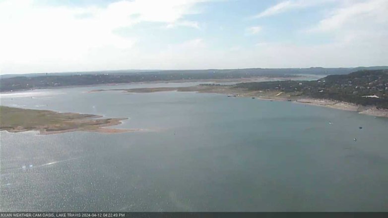 Lake Travis webcam, April 12, 2024 4:25 PM CT