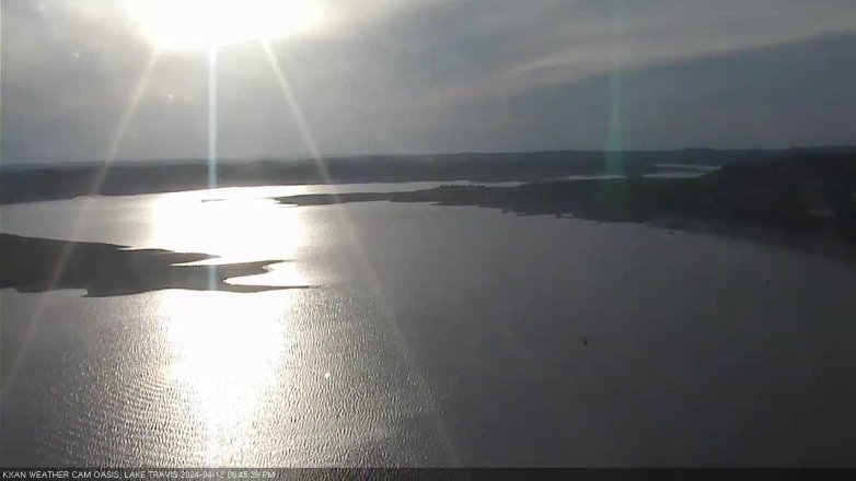 Lake Travis webcam, April 12, 2024 6:45 PM CT