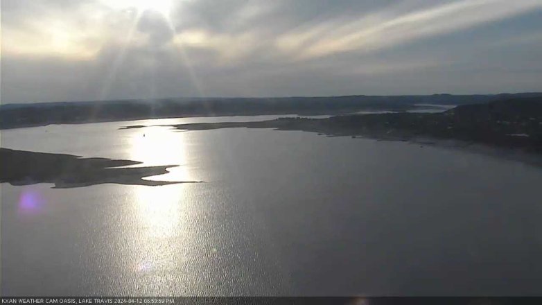 Lake Travis webcam, April 12, 2024 7:00 PM CT