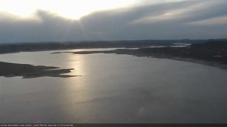 Lake Travis webcam, April 12, 2024 7:25 PM CT