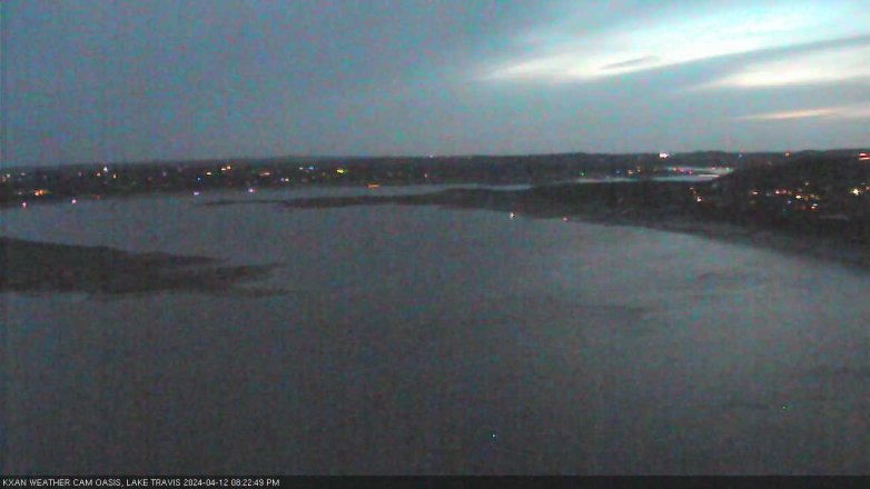 Lake Travis webcam, April 12, 2024 8:25 PM CT