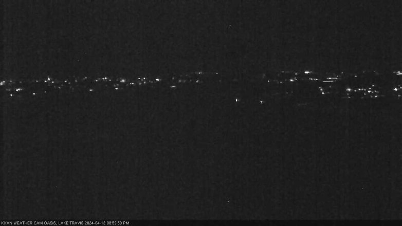 Lake Travis webcam, April 12, 2024 9:00 PM CT