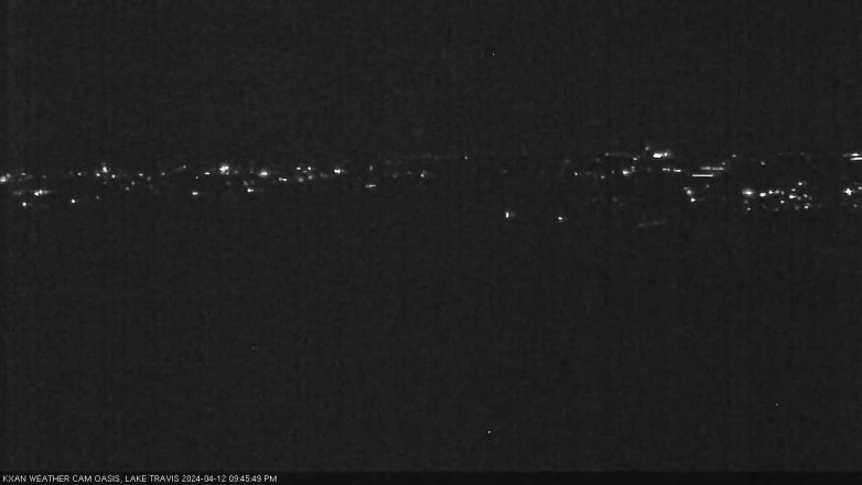 Lake Travis webcam, April 12, 2024 9:45 PM CT