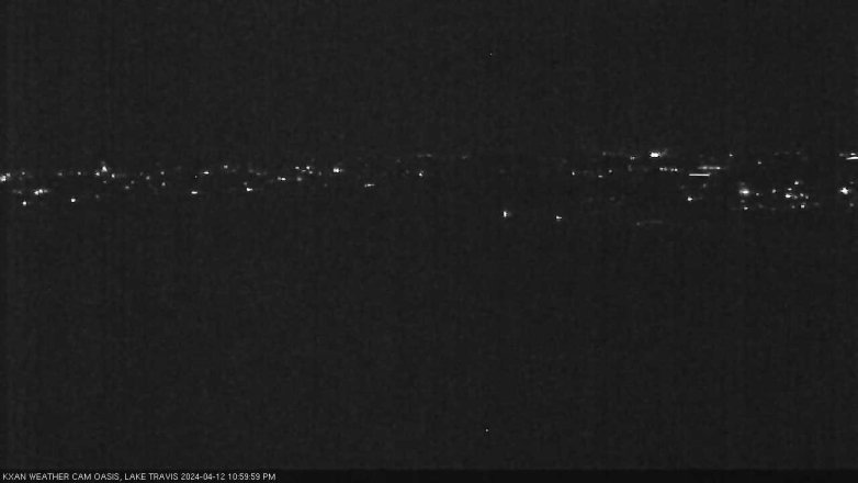 Lake Travis webcam, April 12, 2024 11:00 PM CT