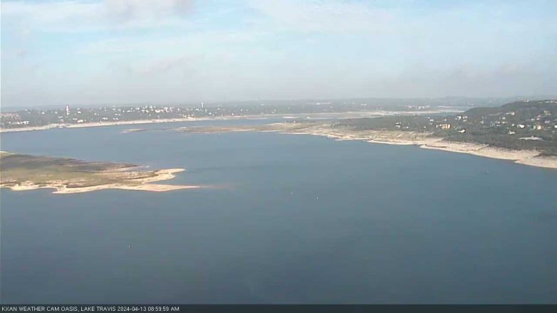 Lake Travis webcam, April 13, 2024 9:00 AM CT
