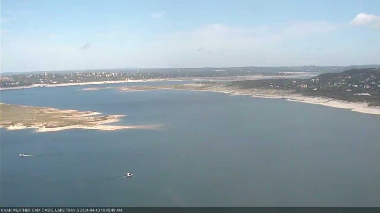 Lake Travis webcam, April 13, 2024 10:45 AM CT