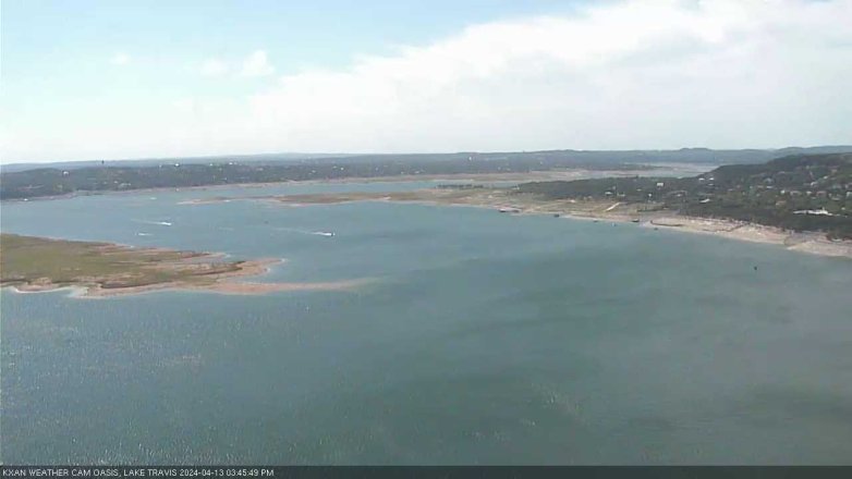 Lake Travis webcam, April 13, 2024 3:45 PM CT