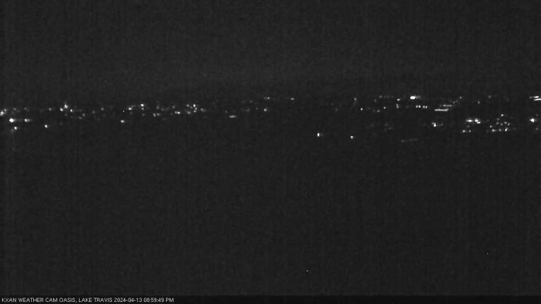 Lake Travis webcam, April 13, 2024 9:00 PM CT