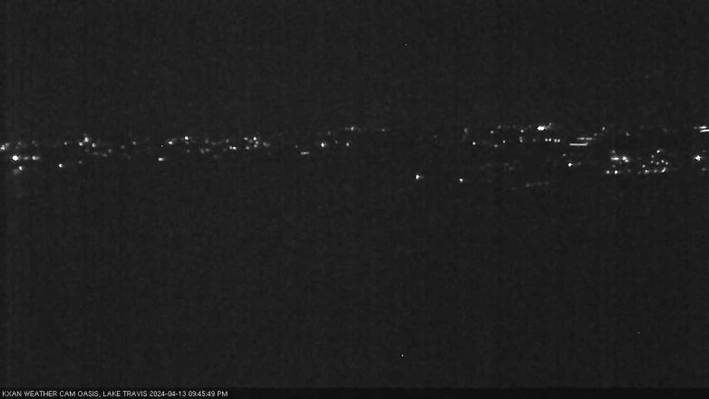 Lake Travis webcam, April 13, 2024 9:45 PM CT