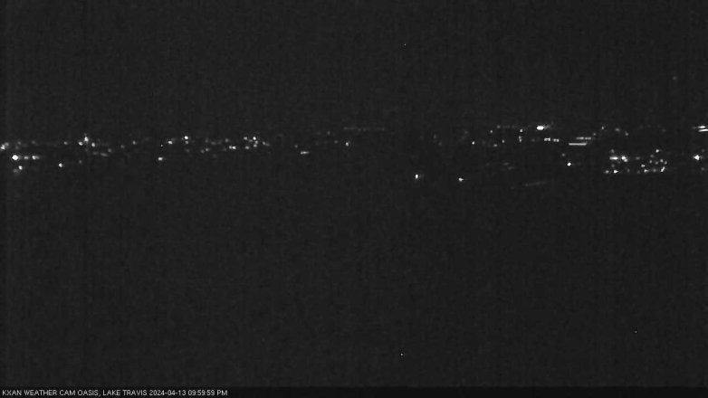 Lake Travis webcam, April 13, 2024 10:00 PM CT