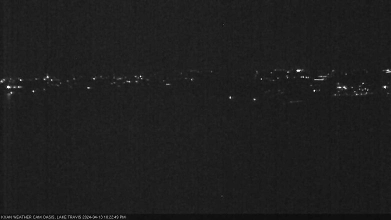 Lake Travis webcam, April 13, 2024 10:25 PM CT