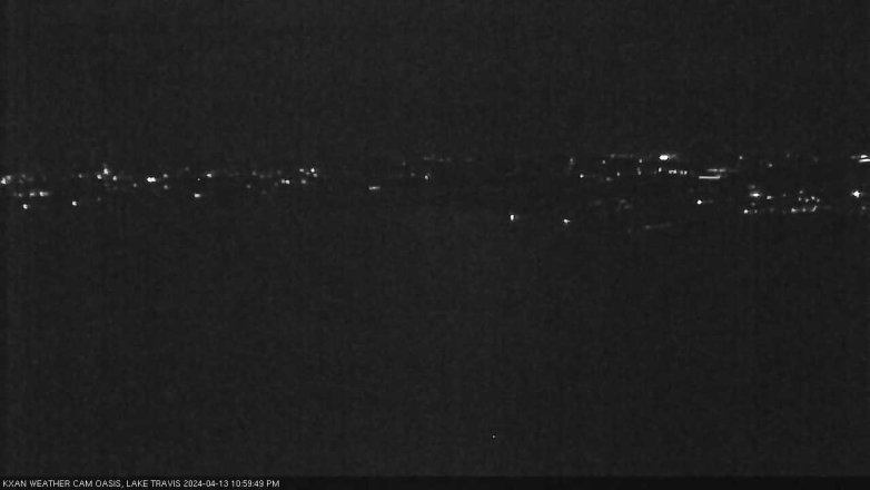 Lake Travis webcam, April 13, 2024 11:00 PM CT