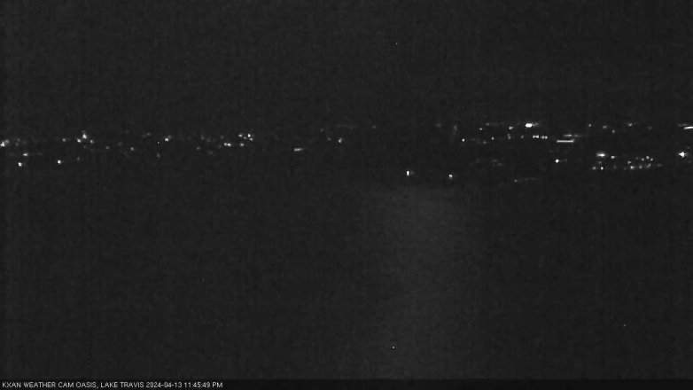 Lake Travis webcam, April 13, 2024 11:45 PM CT