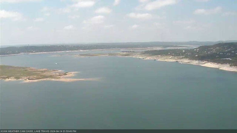 Lake Travis webcam, April 14, 2024 2:00 PM CT