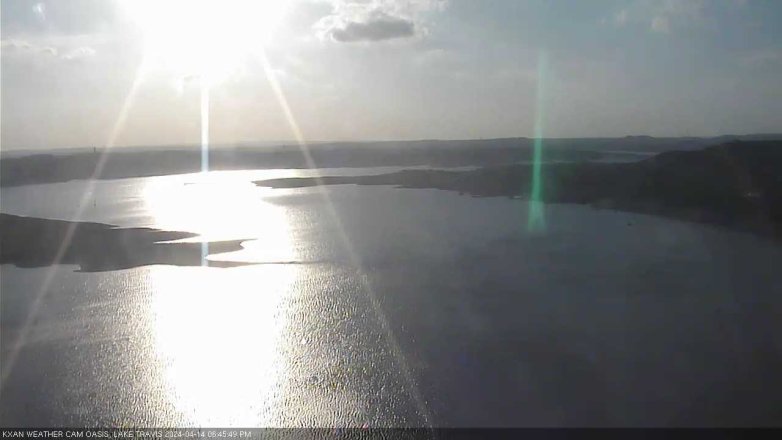 Lake Travis webcam, April 14, 2024 6:45 PM CT