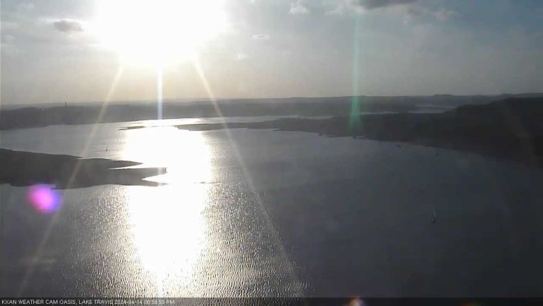 Lake Travis webcam, April 14, 2024 7:00 PM CT