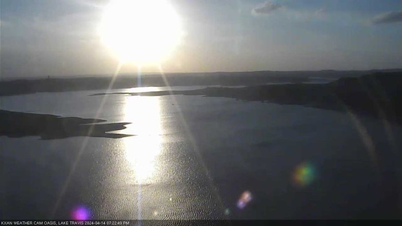 Lake Travis webcam, April 14, 2024 7:25 PM CT
