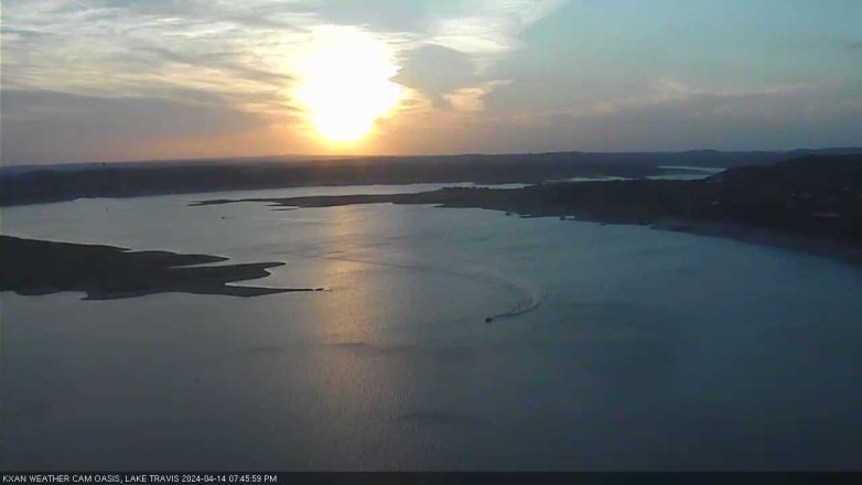 Lake Travis webcam, April 14, 2024 7:45 PM CT