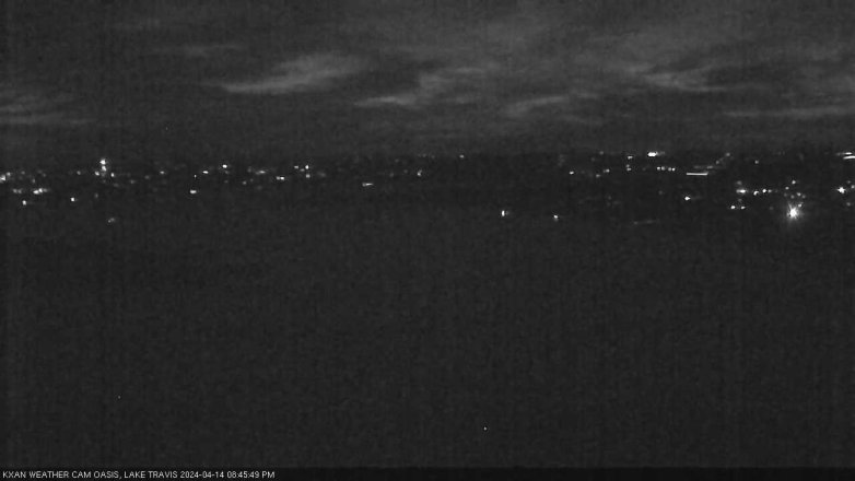 Lake Travis webcam, April 14, 2024 8:45 PM CT