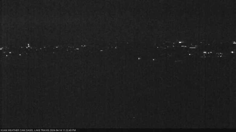 Lake Travis webcam, April 14, 2024 11:25 PM CT