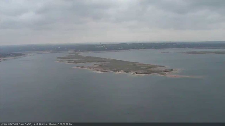Lake Travis webcam, April 15, 2024 7:00 PM CT
