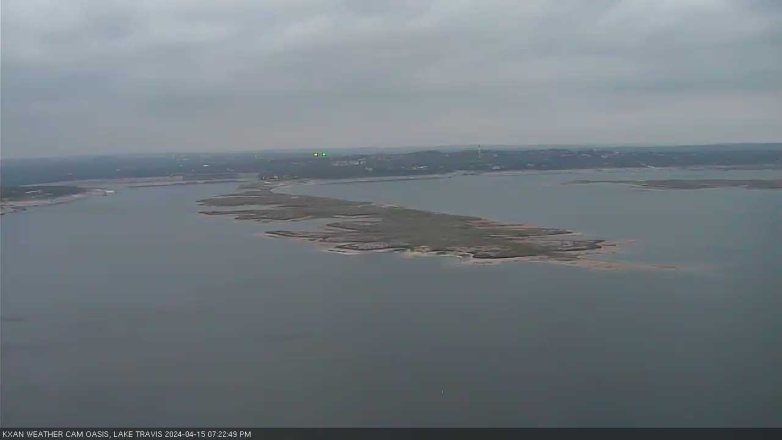 Lake Travis webcam, April 15, 2024 7:25 PM CT