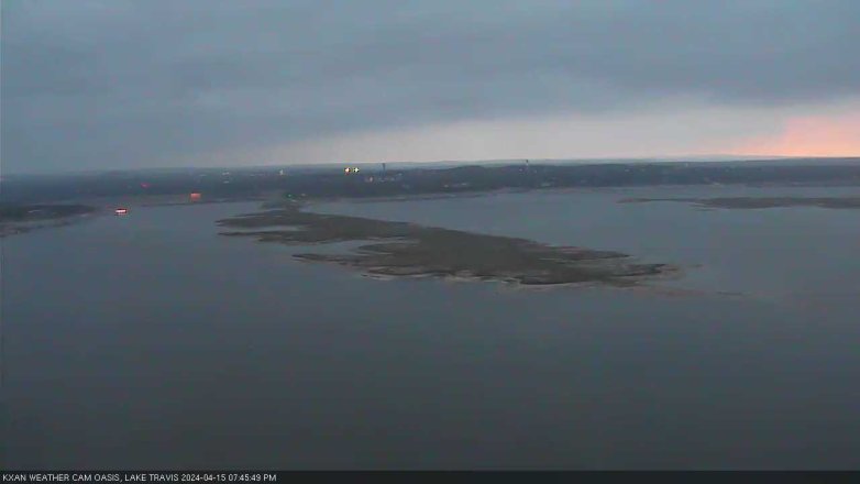 Lake Travis webcam, April 15, 2024 7:45 PM CT