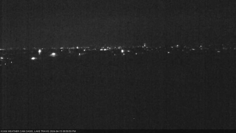 Lake Travis webcam, April 15, 2024 9:00 PM CT