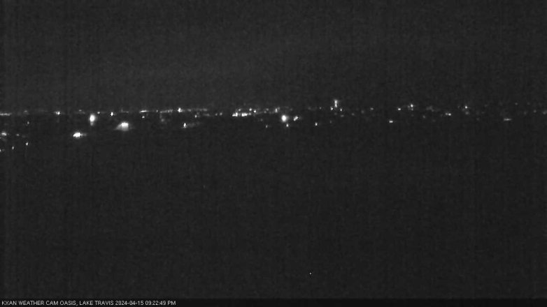 Lake Travis webcam, April 15, 2024 9:25 PM CT