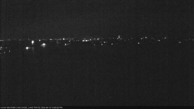 Lake Travis webcam, April 15, 2024 10:45 PM CT