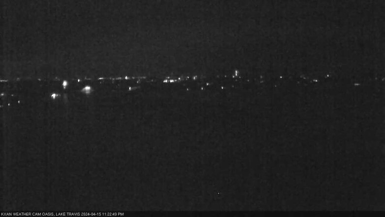 Lake Travis webcam, April 15, 2024 11:25 PM CT