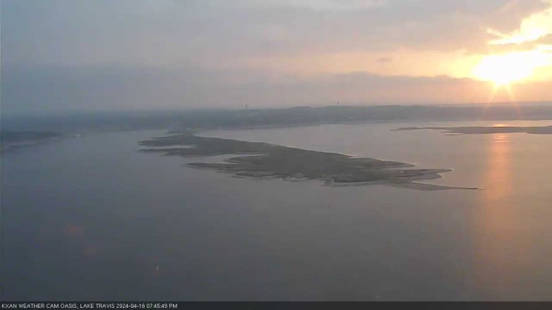 Lake Travis webcam, April 16, 2024 7:45 PM CT