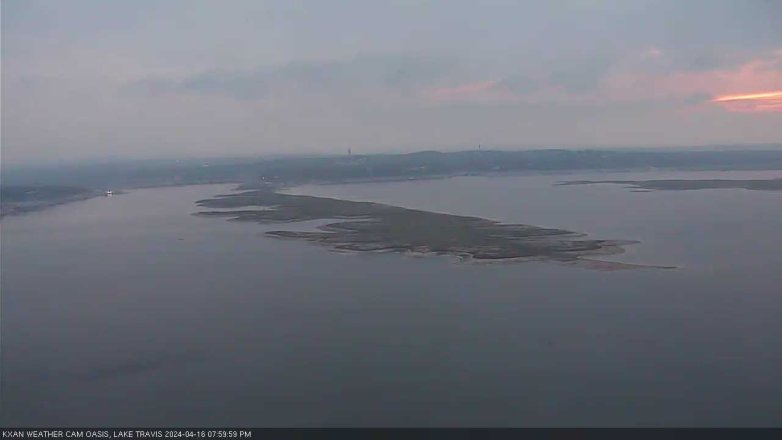 Lake Travis webcam, April 16, 2024 8:00 PM CT
