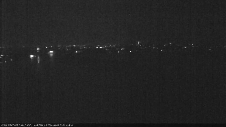 Lake Travis webcam, April 16, 2024 9:25 PM CT