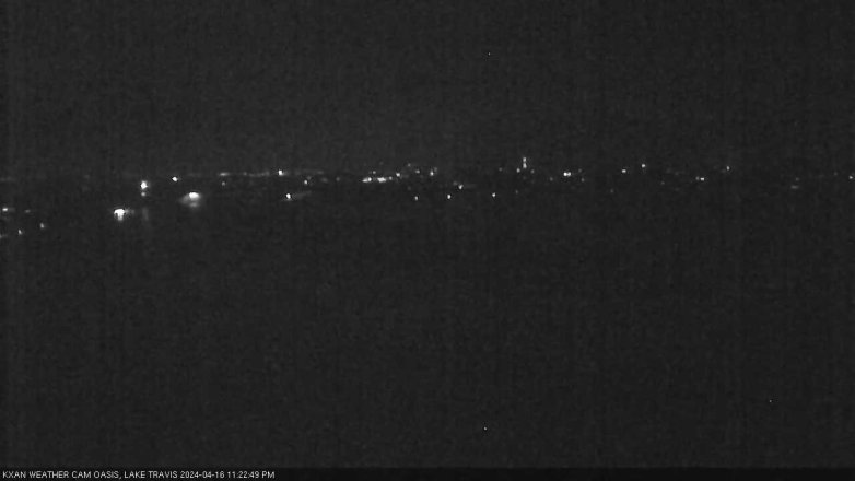 Lake Travis webcam, April 16, 2024 11:25 PM CT