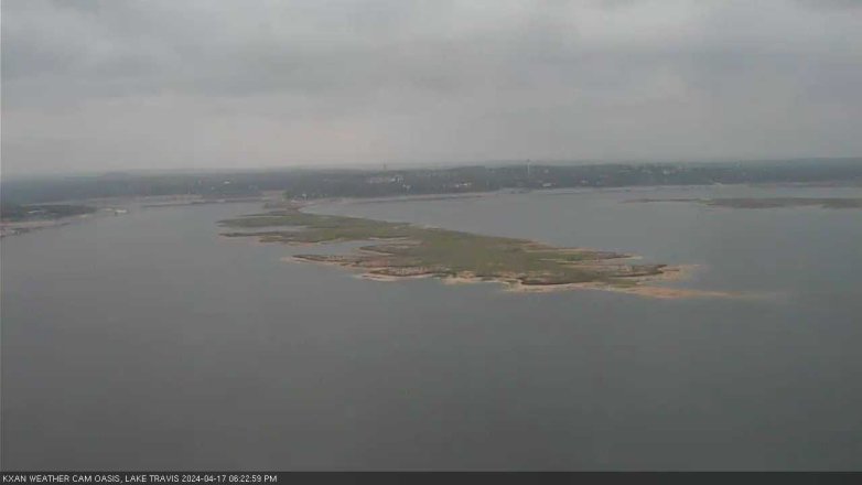Lake Travis webcam, April 17, 2024 6:25 PM CT
