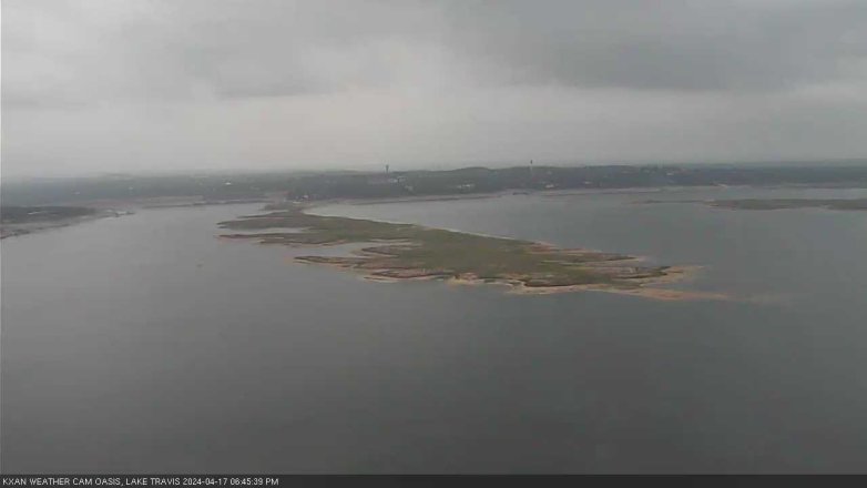 Lake Travis webcam, April 17, 2024 6:45 PM CT