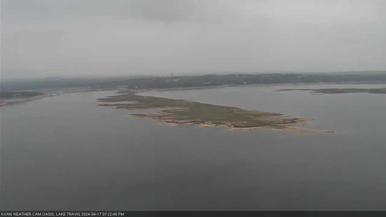 Lake Travis webcam, April 17, 2024 7:25 PM CT