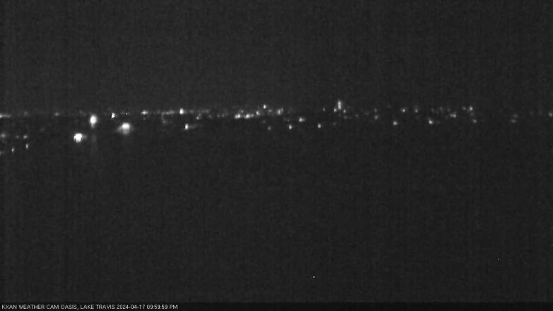 Lake Travis webcam, April 17, 2024 10:00 PM CT