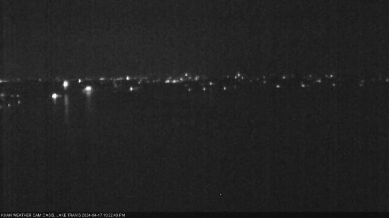 Lake Travis webcam, April 17, 2024 10:25 PM CT