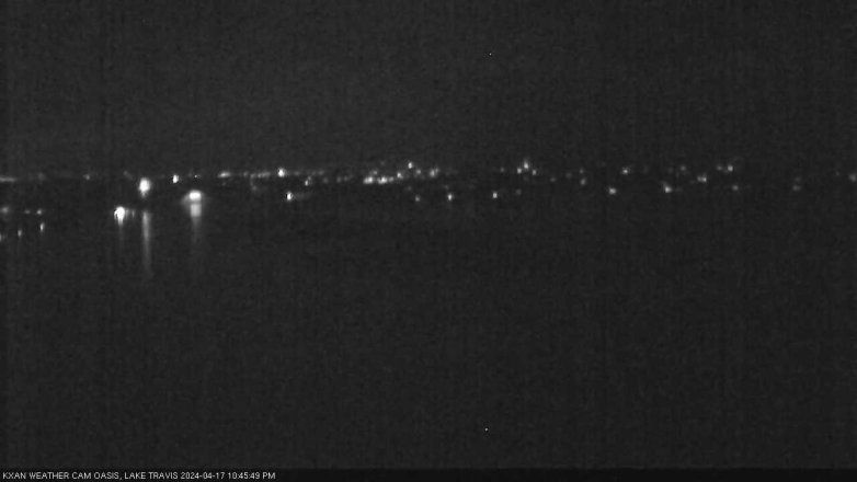 Lake Travis webcam, April 17, 2024 10:45 PM CT