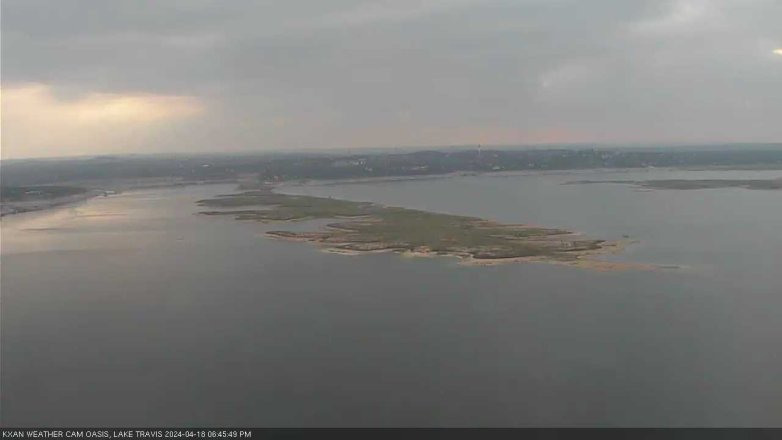Lake Travis webcam, April 18, 2024 6:45 PM CT