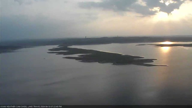 Lake Travis webcam, April 18, 2024 7:25 PM CT