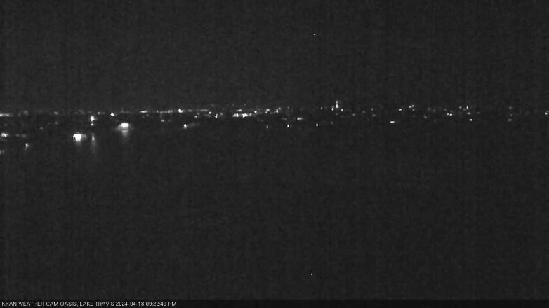 Lake Travis webcam, April 18, 2024 9:25 PM CT