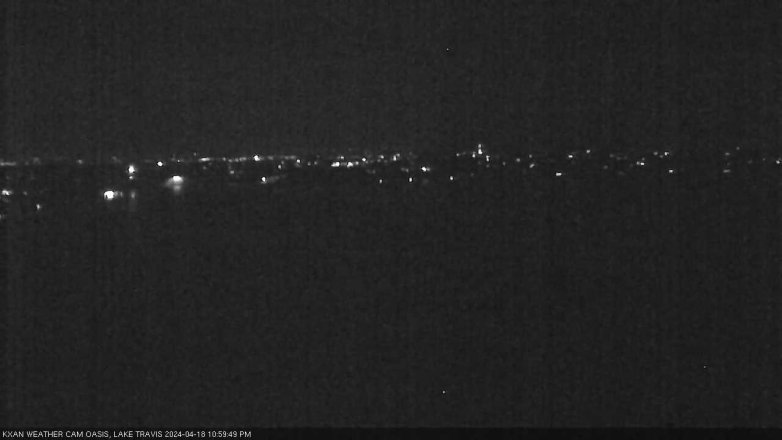 Lake Travis webcam, April 18, 2024 11:00 PM CT